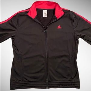 Adidas Size Large Black/Pink Jacket